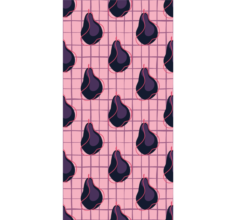 Stylized Pear Patterns fruit roller blind - TenStickers