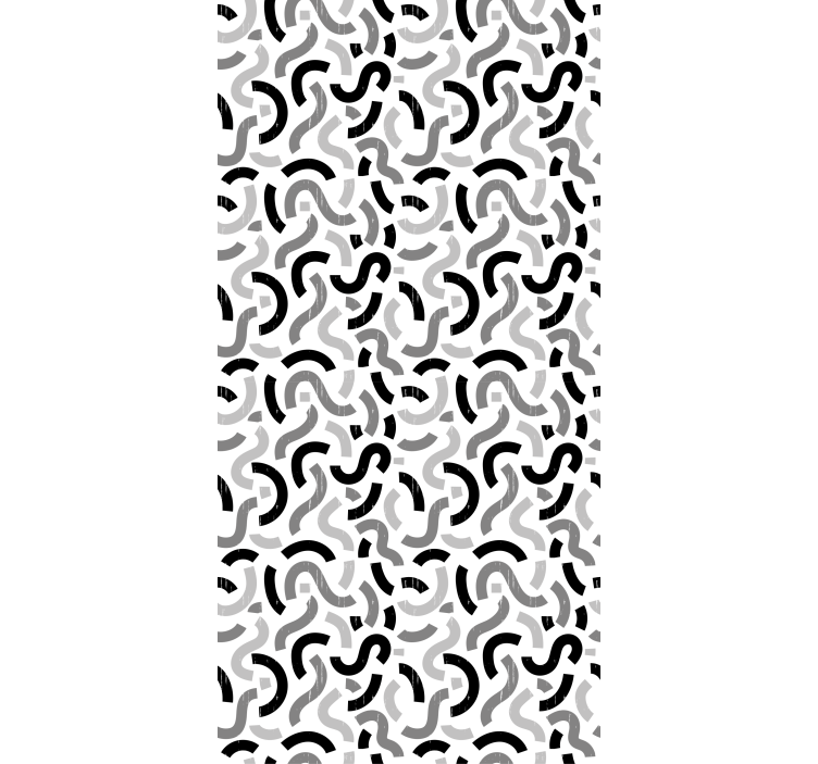 Abstract Curvy Patterns texture roller blind - TenStickers