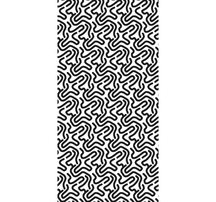 Abstract Curvy Lines texture roller blind - TenStickers