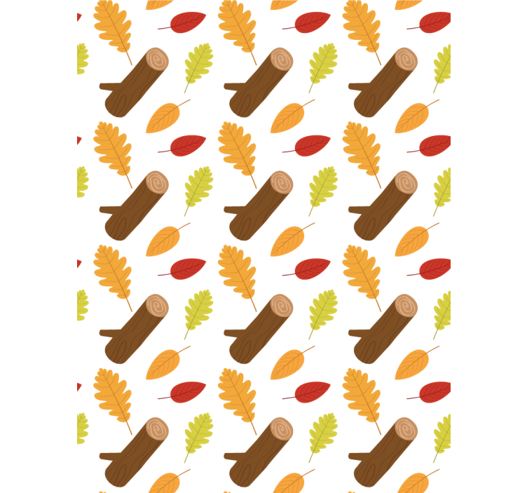 Autumn Leaves Pattern flower roller blind - TenStickers