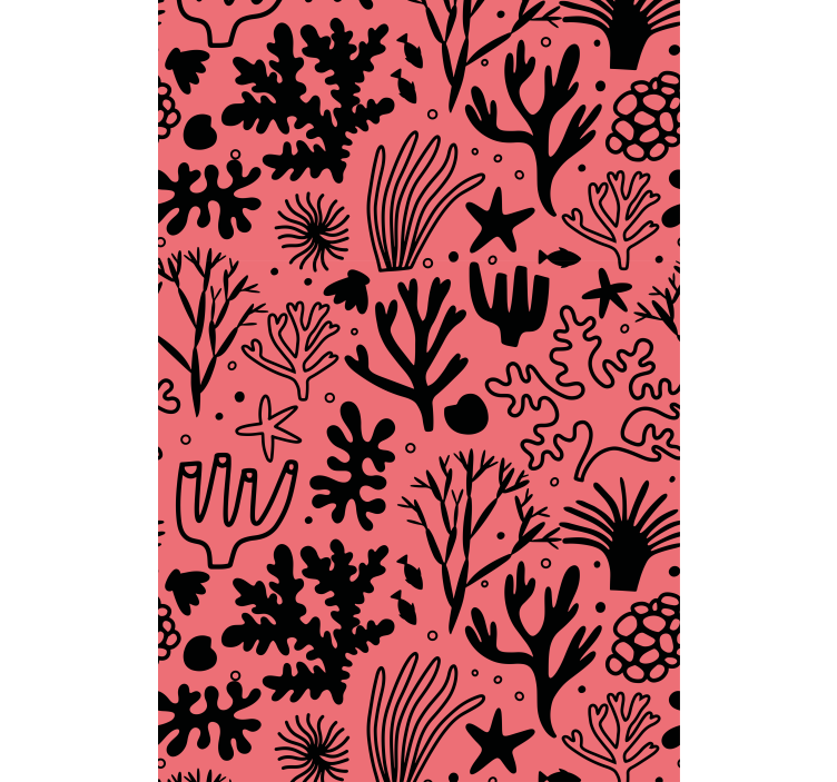 Coral Reef Pattern flower roller blind - TenStickers