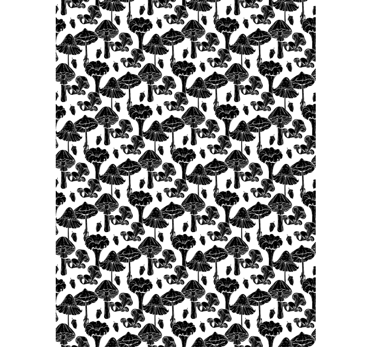 Mushroom Pattern flower roller blind - TenStickers