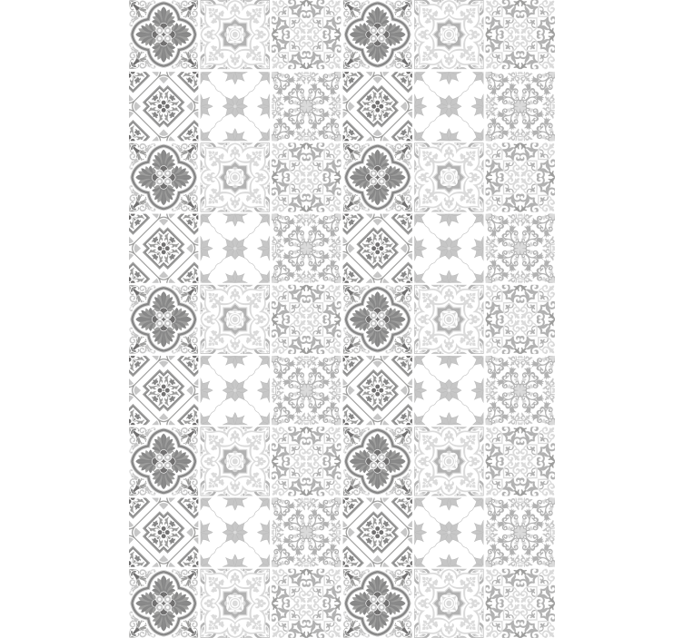 Geometric Pattern Tiles fun roller blind - TenStickers