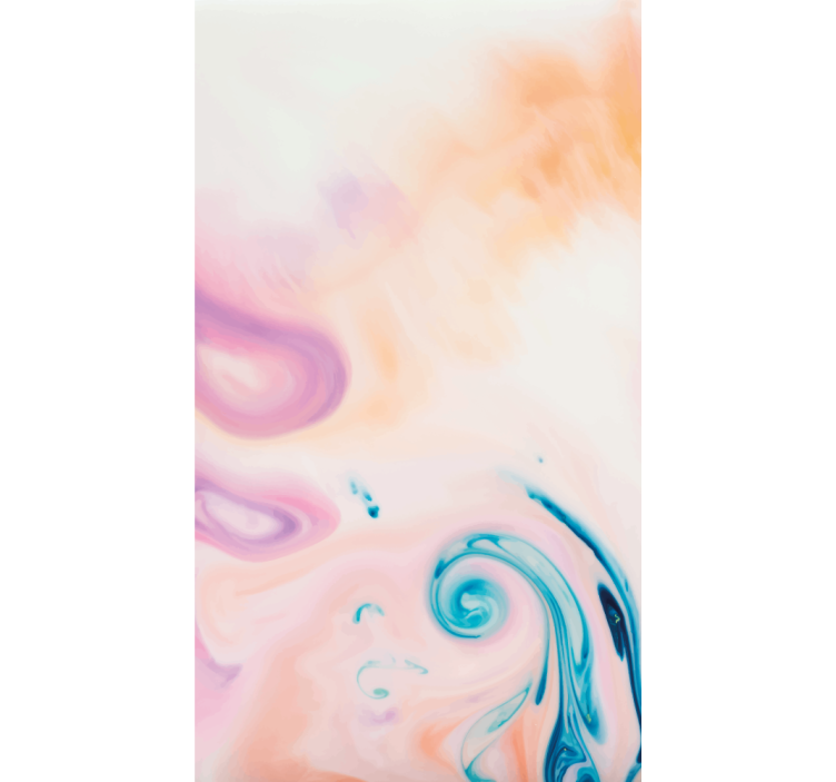 Swirling Pastel Gradient art roller blind - TenStickers