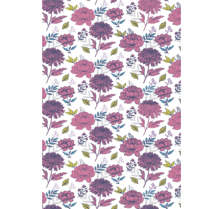 Blossom Floral Theme flower roller blind - TenStickers