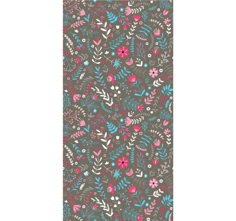 Colorful ditsy motif flower roller blind - TenStickers