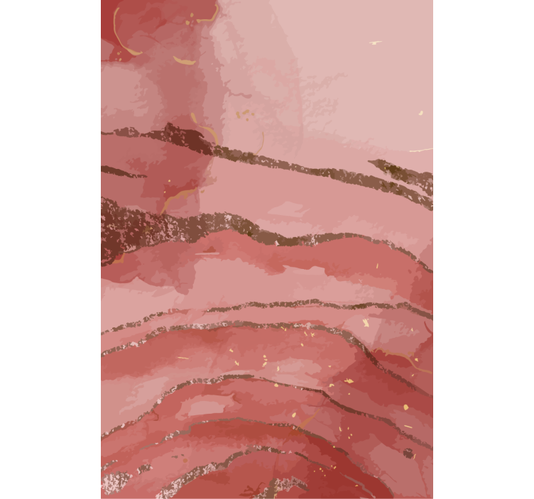 Glitter Gilded Waves art roller blind - TenStickers