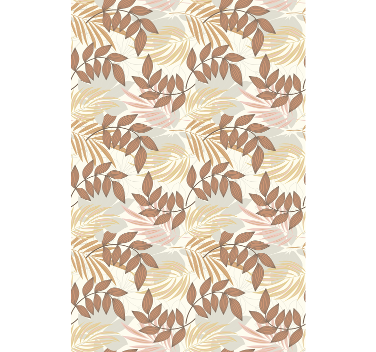 Delicate Leaf Pattern flower roller blind - TenStickers