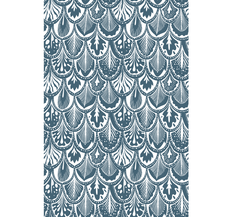 Leafy Pattern Design flower roller blind - TenStickers