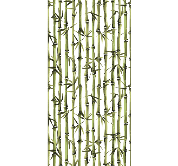 Bamboo Forest Pattern flower roller blind - TenStickers