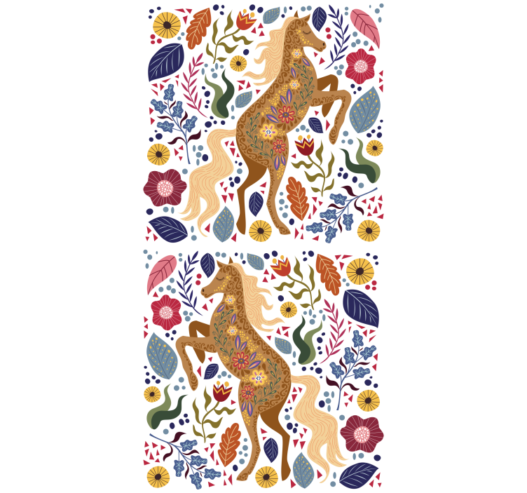 Majestic Horse Silhouette animal roller blind - TenStickers