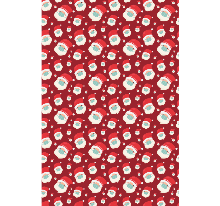 Santa faces with mask fun roller blind - TenStickers