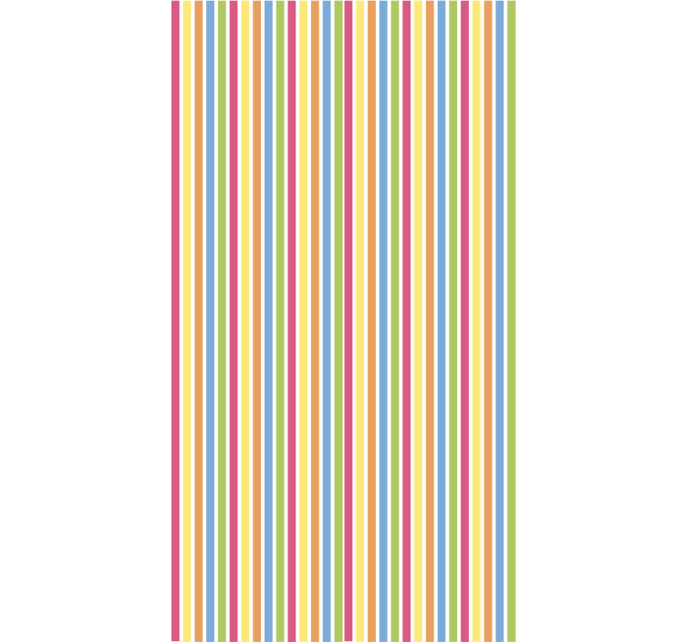 Striped color palette modern roller blind - TenStickers