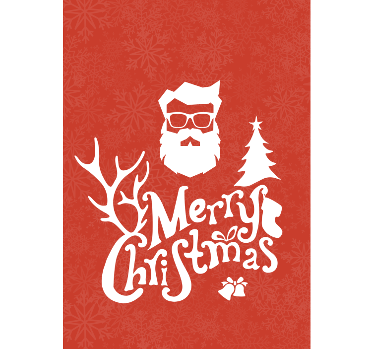 Santa Claus Greeting custom roller blind - TenStickers