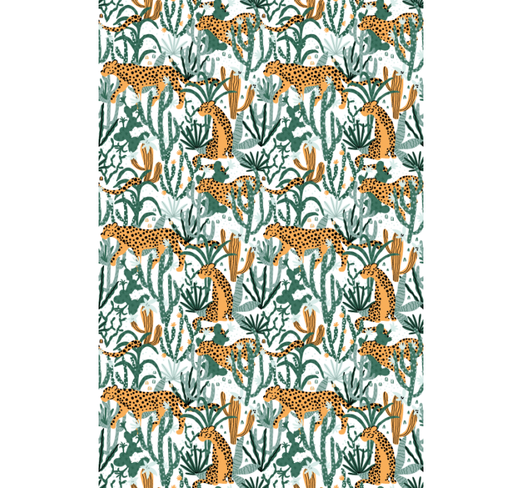 Safari Flora Fauna animal roller blind - TenStickers