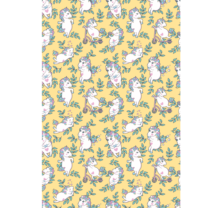 Baby unicorns playing kids roller blind - TenStickers