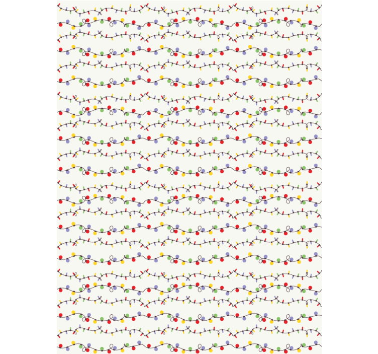 Colorful string lights kids roller blind - TenStickers