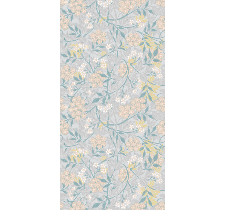 Subtle Botanical Arrangement flower roller blind - TenStickers