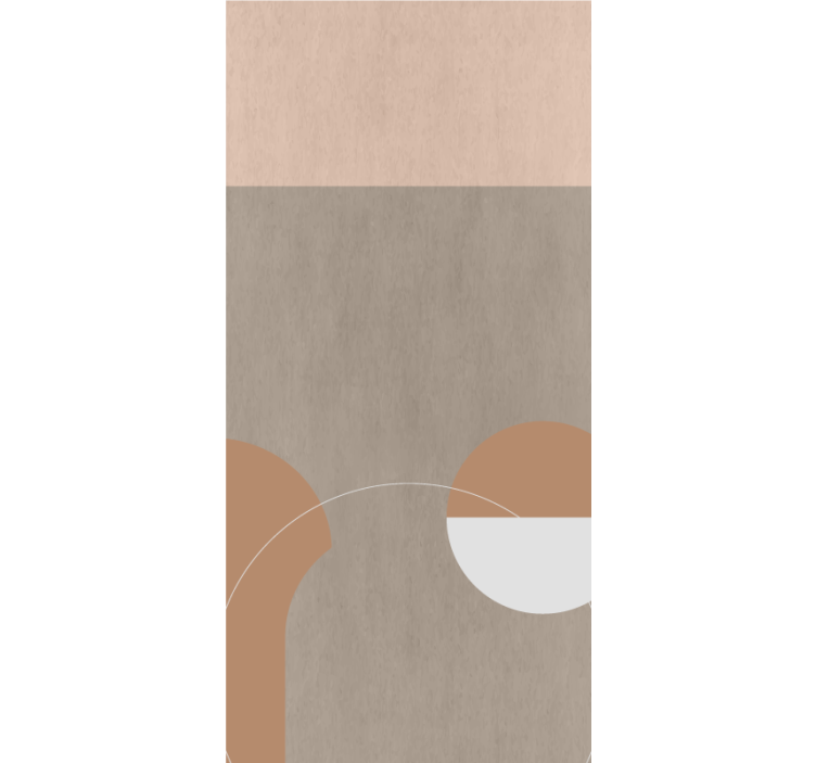 Geometric Round Forms modern roller blind - TenStickers