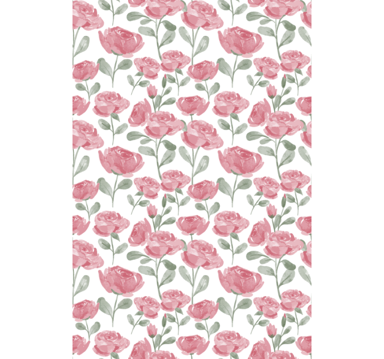 Aquarella roses flower roller blind - TenStickers