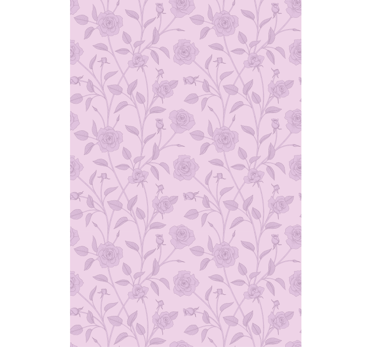 Rose Floral Pattern flower roller blind - TenStickers