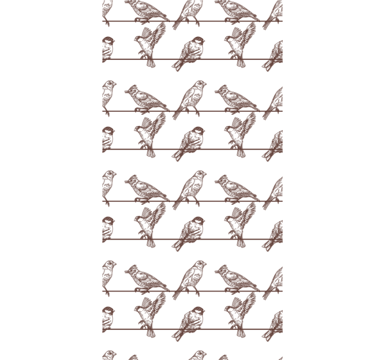 Avian Perched on Limbs flower roller blind - TenStickers
