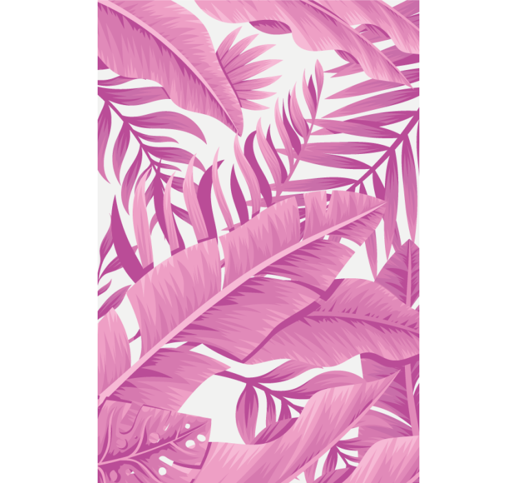 Tropical Leaf Motif flower roller blind - TenStickers