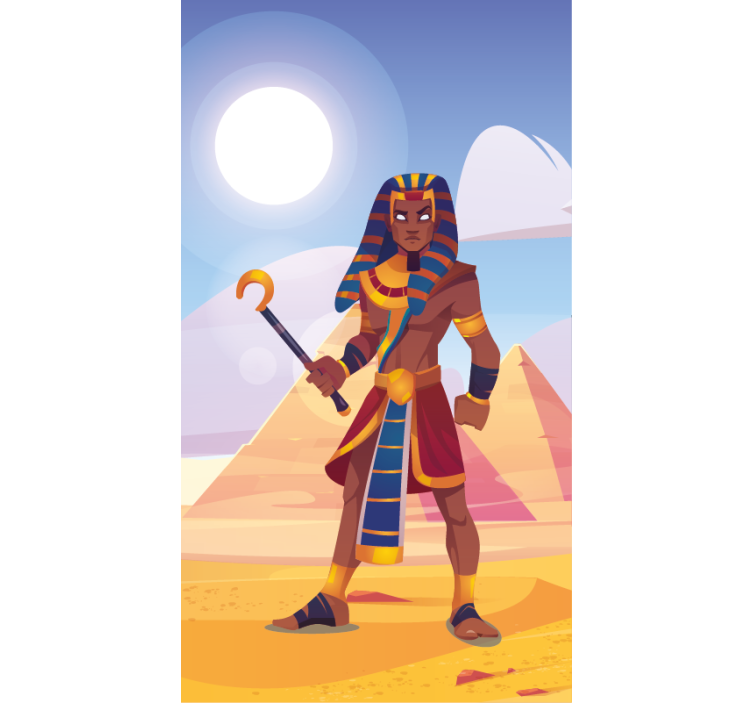 Pharaoh holding staff original roller blind - TenStickers