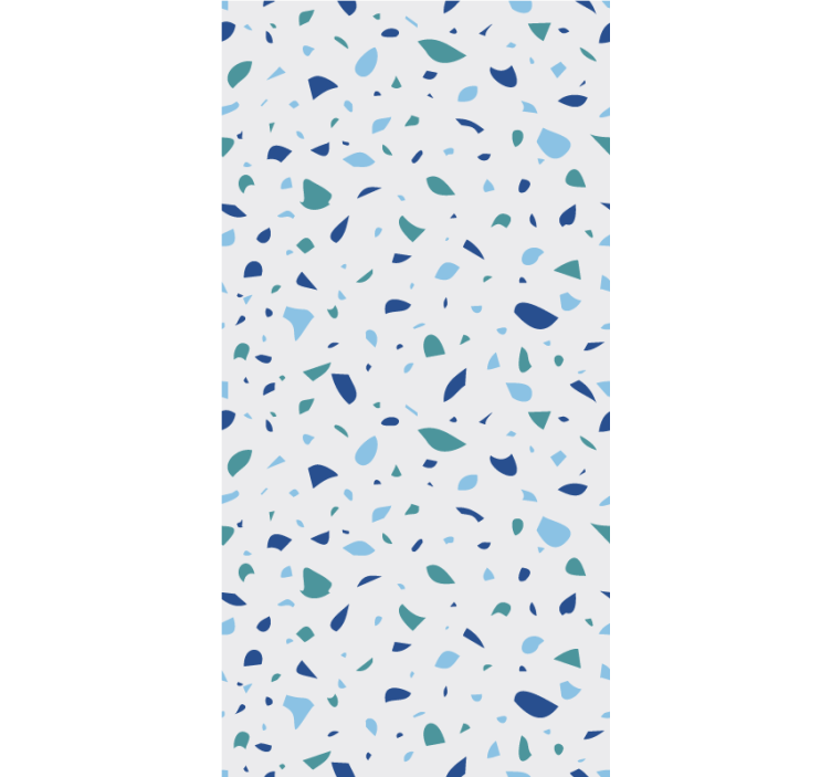 Blue terrazzo effect texture roller blind - TenStickers