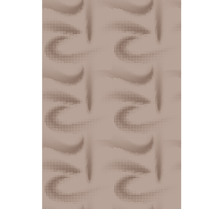 Brown curved patterned texture roller blind - TenStickers