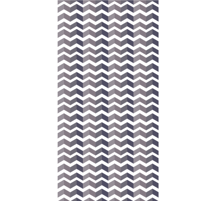 Black and white zig zag Living room blind - TenStickers