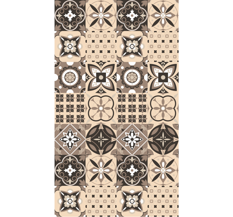Ornate Tile Patterns texture roller blind - TenStickers