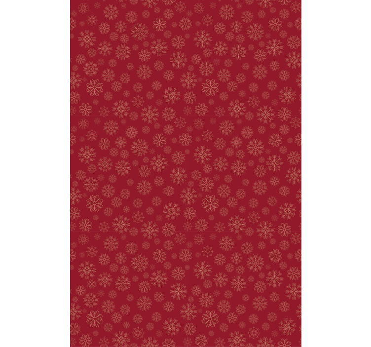 Snowflake pattern Red roller blind - TenStickers