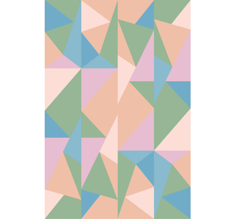 Pastel triangles geometric Living room blind - TenStickers