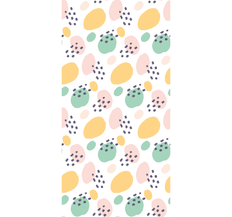 Pastel abstract shapes teenage roller blind - TenStickers