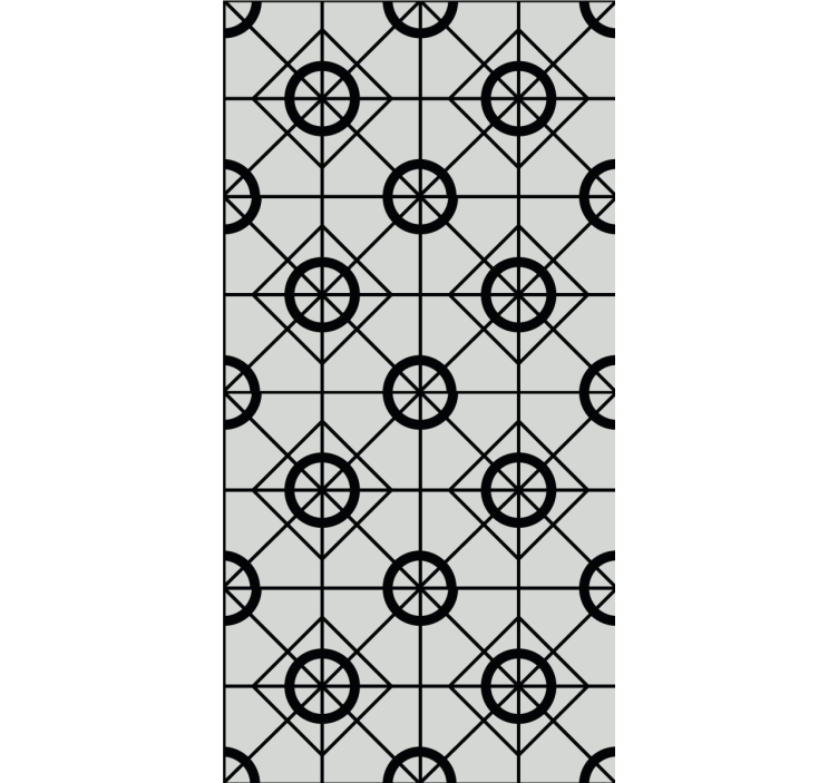 Geometric Circular Motif modern roller blind - TenStickers