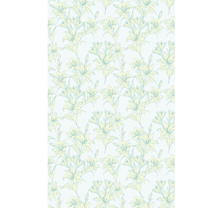 Subtle Botanical Motifs flower roller blind - TenStickers