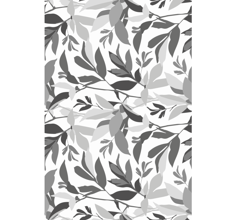Stylish Leaf Pattern flower roller blind - TenStickers
