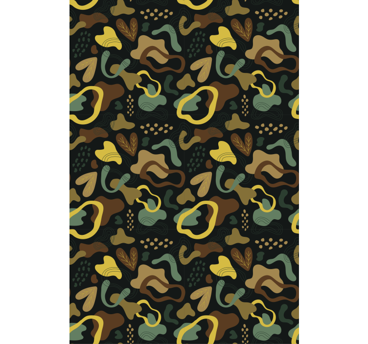 Abstract Leaf Shapes texture roller blind - TenStickers