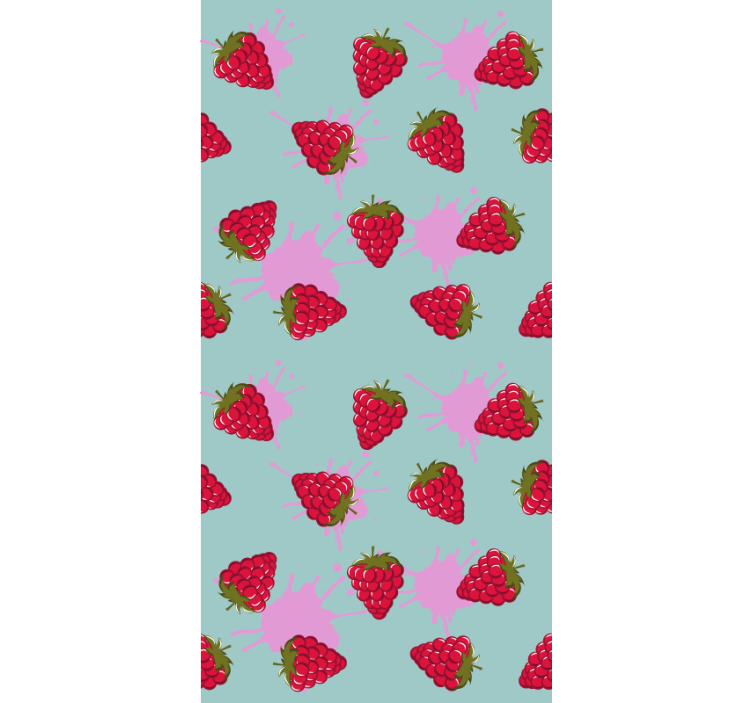 Strawberry splashes fruit roller blind - TenStickers