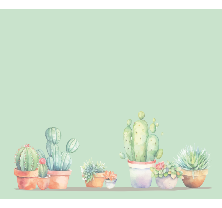 Minimalistic style cactus blind - TenStickers