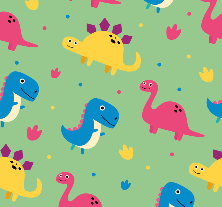 Colourful style dinosaur blind - TenStickers