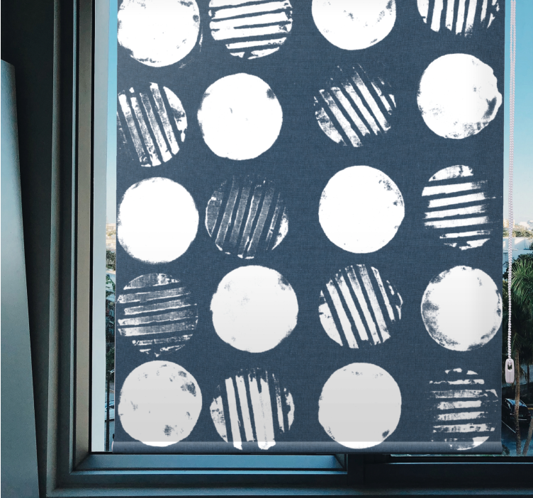 Abstract Circular Patterns texture roller blind - TenStickers