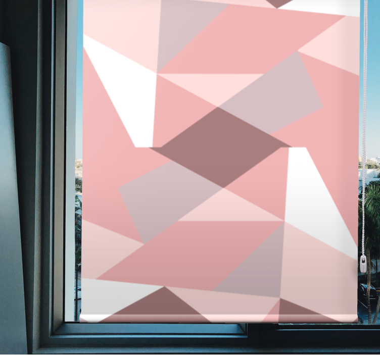 Abstract Geometric Shapes texture roller blind - TenStickers