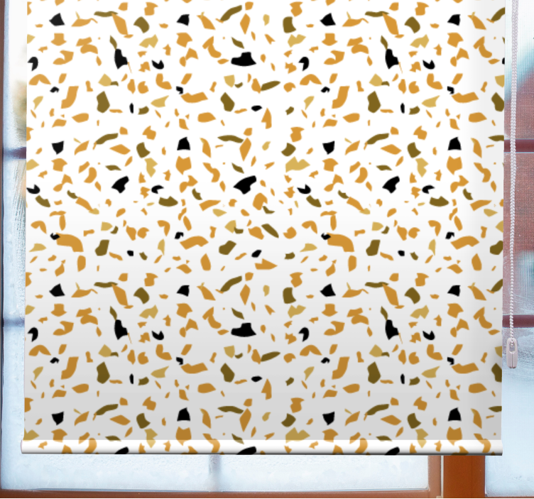 Brown and beige terrazzo texture roller blind - TenStickers