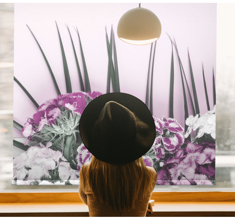 Beautiful Floral Arrangement flower roller blind - TenStickers