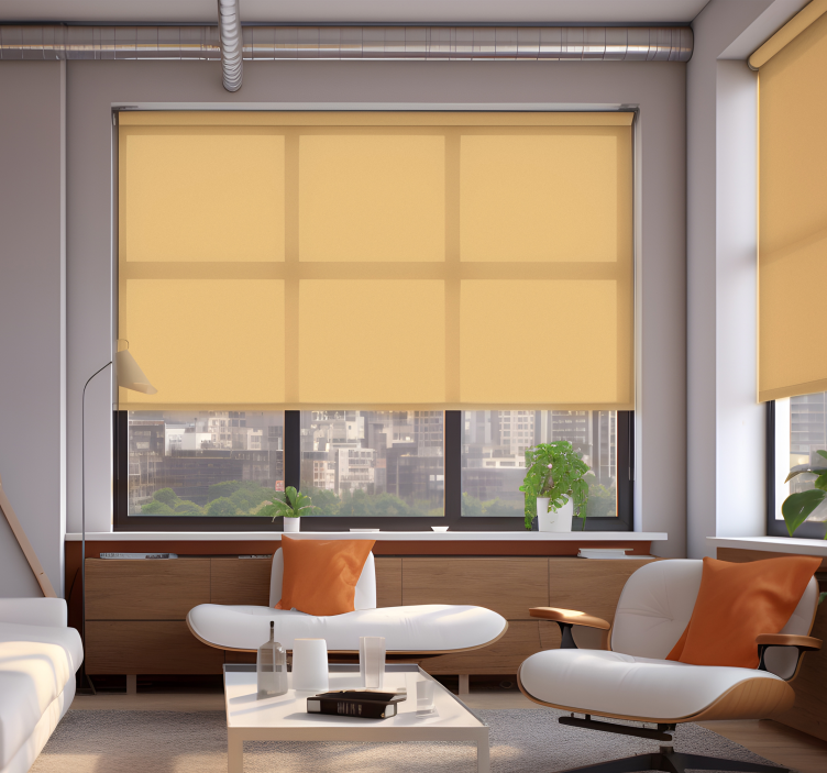 Beige Living room roller blind - TenStickers