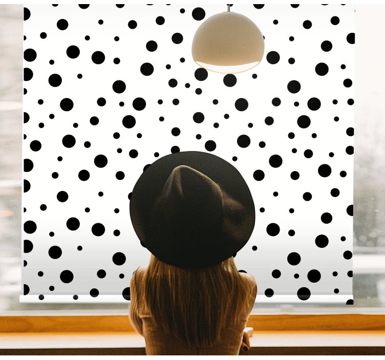 Bold Dotted Pattern texture roller blind - TenStickers