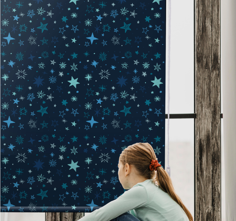 Celestial evening sky kids roller blind - TenStickers