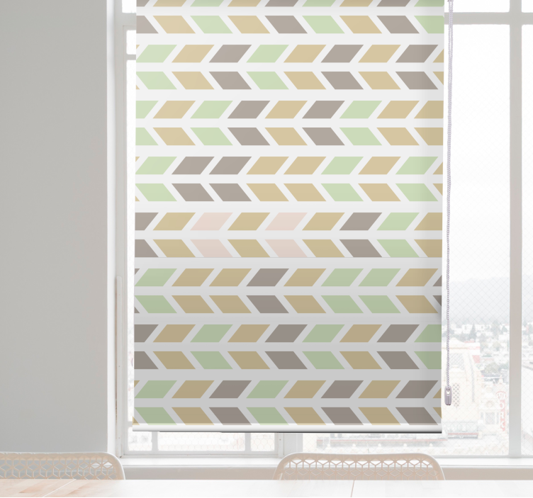 Chevron arrow patterns modern roller blind - TenStickers